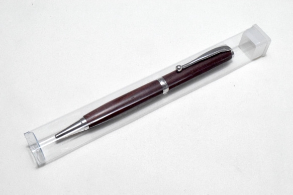 [再出品]【ローズウッド】手作り木製ボールペン スリムライン CROSS替芯 5枚目の画像