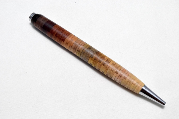 [再出品]【寄木】手作り木製ボールペン スリムライン CROSS替芯 4枚目の画像