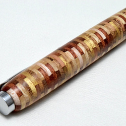 [平面]手工製作的木製圓珠筆超薄線交叉更換核心 第4張的照片