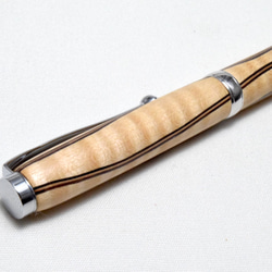 [平面]手工製作的木製圓珠筆超薄線交叉更換核心 第3張的照片