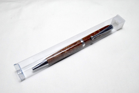 【ケルトノット】手作り木製ボールペン スリムライン CROSS替芯 5枚目の画像