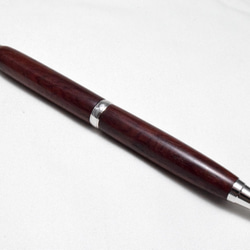 【チンチャン(手違紫檀)】手作り木製ボールペン スリムライン CROSS替芯 4枚目の画像