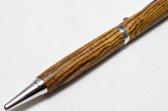 [再出品]【ボコテ】手作り木製ボールペン スリムライン CROSS替芯 2枚目の画像