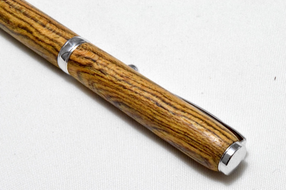 [再出品]【ボコテ】手作り木製ボールペン スリムライン CROSS替芯 3枚目の画像