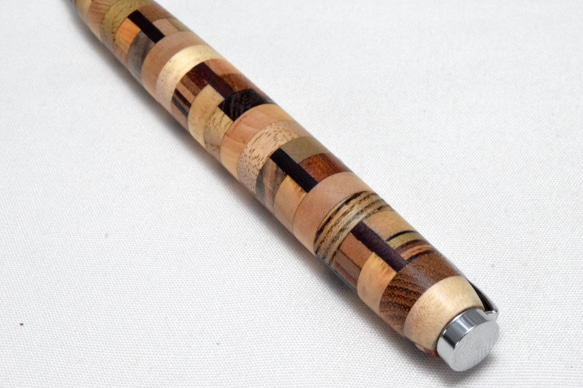 [再銷售] [實木複合地板]手工木製圓珠筆細長線CROSS筆芯 第3張的照片