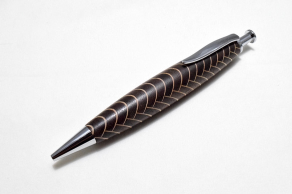 【極太】手作り木製ボールペン クリッカブル パーカー替芯 1枚目の画像