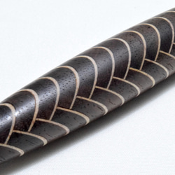 【極太】手作り木製ボールペン クリッカブル パーカー替芯 2枚目の画像