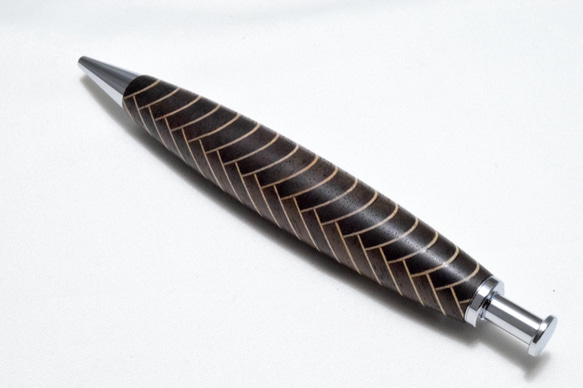 【極太】手作り木製ボールペン クリッカブル パーカー替芯 4枚目の画像
