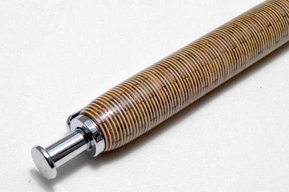 【寄木】手作り木製ボールペン クリッカブル パーカー替芯 8枚目の画像
