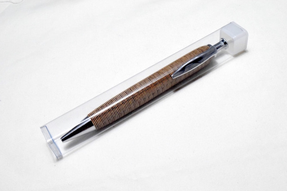 【寄木】手作り木製ボールペン クリッカブル パーカー替芯 10枚目の画像