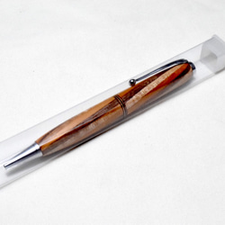 【寄木】手作り木製ボールペン スリムライン CROSS替芯 5枚目の画像