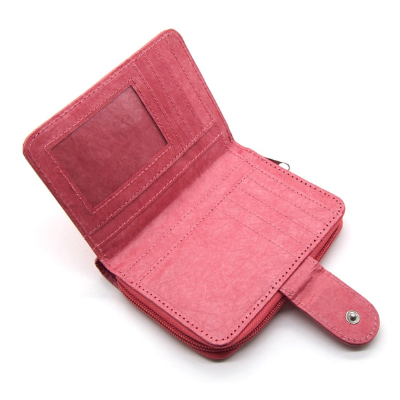紙感女裝銀包/摺包/短夾 (櫻桃粉紅) Paper Wallet/ Purse (Cerise Pink) 第3張的照片