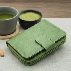 紙感女裝銀包/摺包/短夾 (抹茶綠) Paper Wallet/ Purse (Matcha Green) 第1張的照片