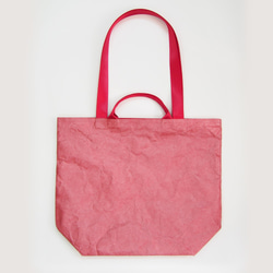 紙感單肩手提袋/托特包 (櫻桃粉紅) Paper Shopper (Cerise Pink) 第2張的照片