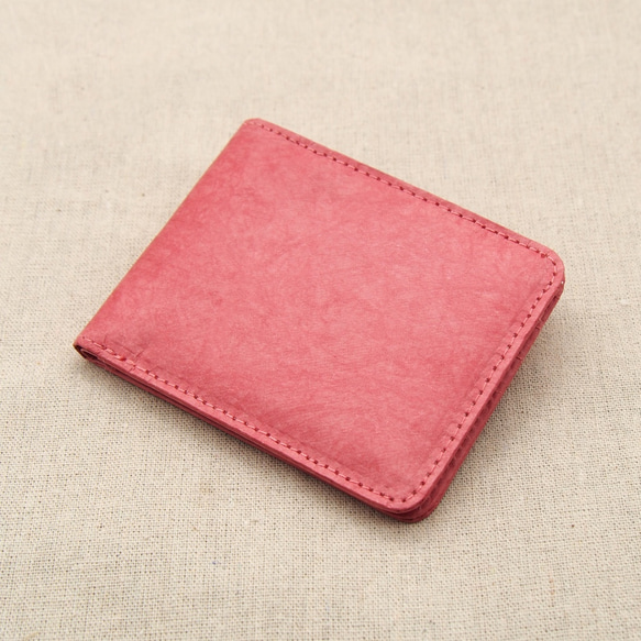 紙感銀包/摺包/短夾 (櫻桃粉紅) Paper Wallet/ Purse (Cerise Pink) 第1張的照片