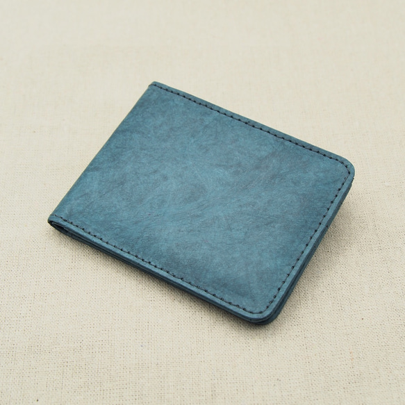 紙感銀包/摺包/短夾 (深海藍) Paper Wallet/ Purse (Deep Ocean Blue) 第1張的照片