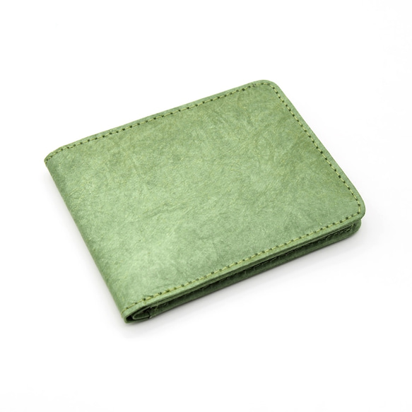 紙感銀包/摺包/短夾(抹茶綠) Paper Wallet/ Purse (Matcha Green) 第3張的照片