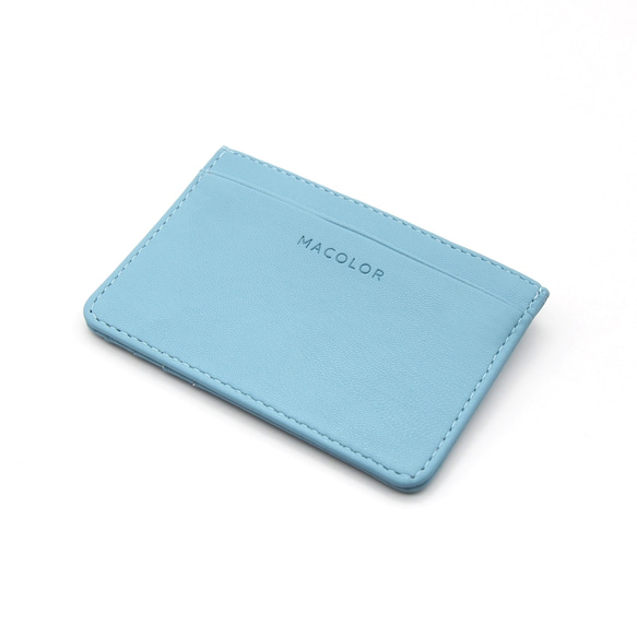 MACOLOR 仿皮卡包 PU Card Holder (馬卡龍藍/ Marcaron Blue) 第2張的照片