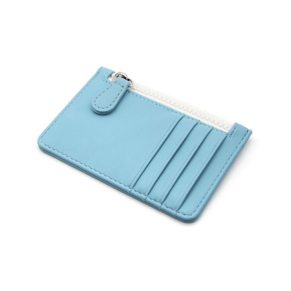 MACOLOR 仿皮卡包 PU Card Holder (馬卡龍藍/ Marcaron Blue) 第3張的照片