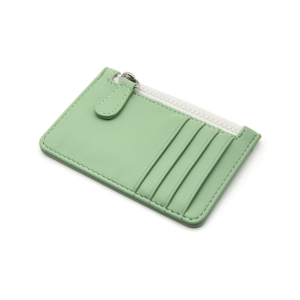 MACOLOR 仿皮卡包 PU Card Holder (馬卡龍綠/ Marcaron Green) 第3張的照片