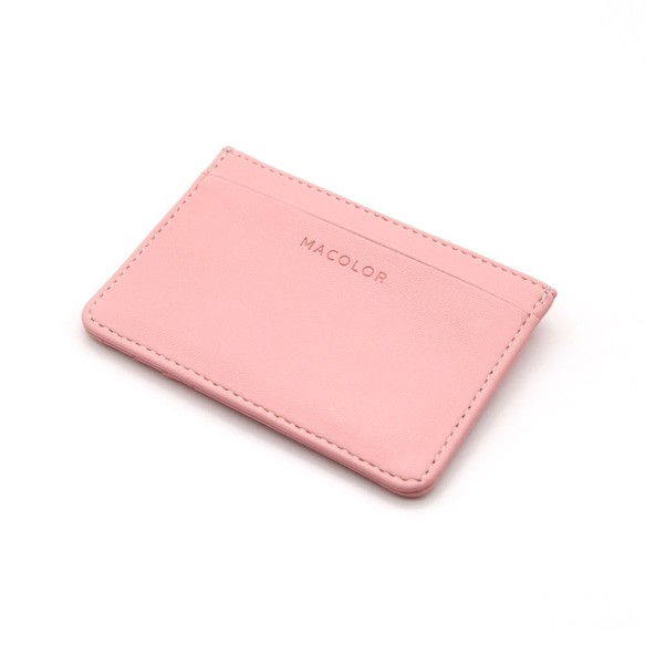 MACOLOR 仿皮卡包 PU Card Holder (馬卡龍粉紅/ Marcaron Rose) 第2張的照片