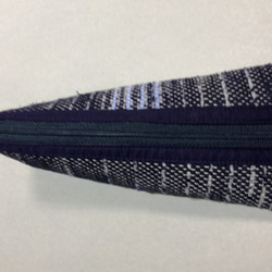 裂き織り　ペンケース（紺×青系） 2枚目の画像