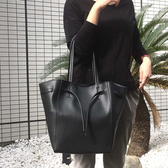 柔らかい上質な本革の大きめ大容量のトート トートバッグ noni 通販