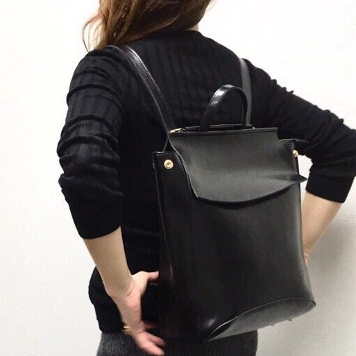 soramama様、上質な柔らかい牛革レザーの大きめ3wayリュック、ショルダー