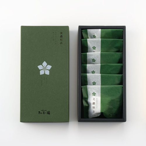 甘美な和菓子セット　抹茶っ茶 美濃初衣 まっちゃ味【6個入】 手作り 岐阜 国産 抹茶 和三盆糖