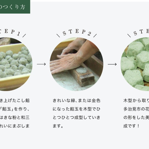 甘美な和菓子セット　抹茶っ茶 美濃初衣 まっちゃ味【6個入】 手作り 岐阜 国産 抹茶 和三盆糖