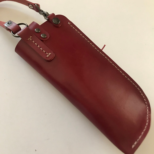 本革メガネケース＊ボルドー＊バイク メガネケース Boat tail leather