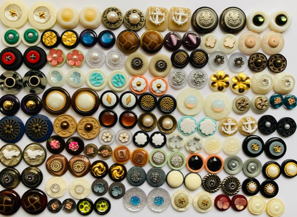 No.333 ボタンカボション デザイン色々 15ペア ピアス・イヤリング 