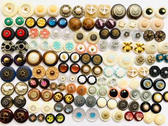 No.333 ボタンカボション デザイン色々 15ペア ピアス・イヤリング 