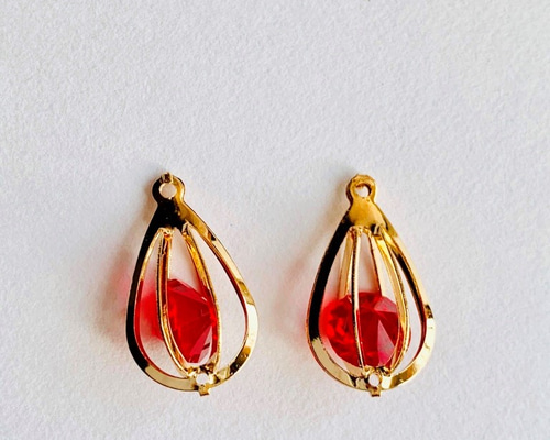 No.967 雫　ラメ　チャーム　4ペア No.967 雫 ラメ チャーム 4ペア