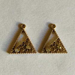 ゴールドチャーム 青色ストーン付き MY mama オーサム チャーム 2個〜4個 全12種 □ ガラス ストーン