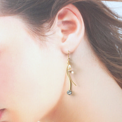 14kgf earrings〈Fresh Air〉 4枚目の画像