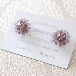 drops earrings (lilac) 2枚目の画像