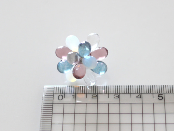 drops earrings (cloudy) 3枚目の画像