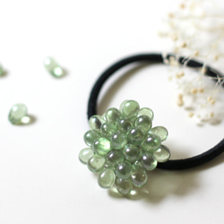 drops hairtie (light-green） 1枚目の画像