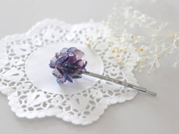 flower hairpin (violet) 1枚目の画像