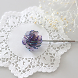 flower hairpin (violet) 2枚目の画像