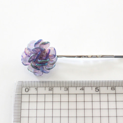 flower hairpin (violet) 4枚目の画像