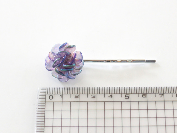 flower hairpin (violet) 4枚目の画像
