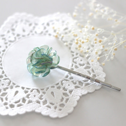 flower hairpin (mint-green) 1枚目の画像