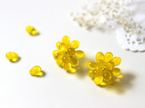 drops earrings (lemon) 1枚目の画像