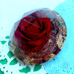 真紅の薔薇のダイヤモンドタイプ☆オルゴナイト 3枚目の画像