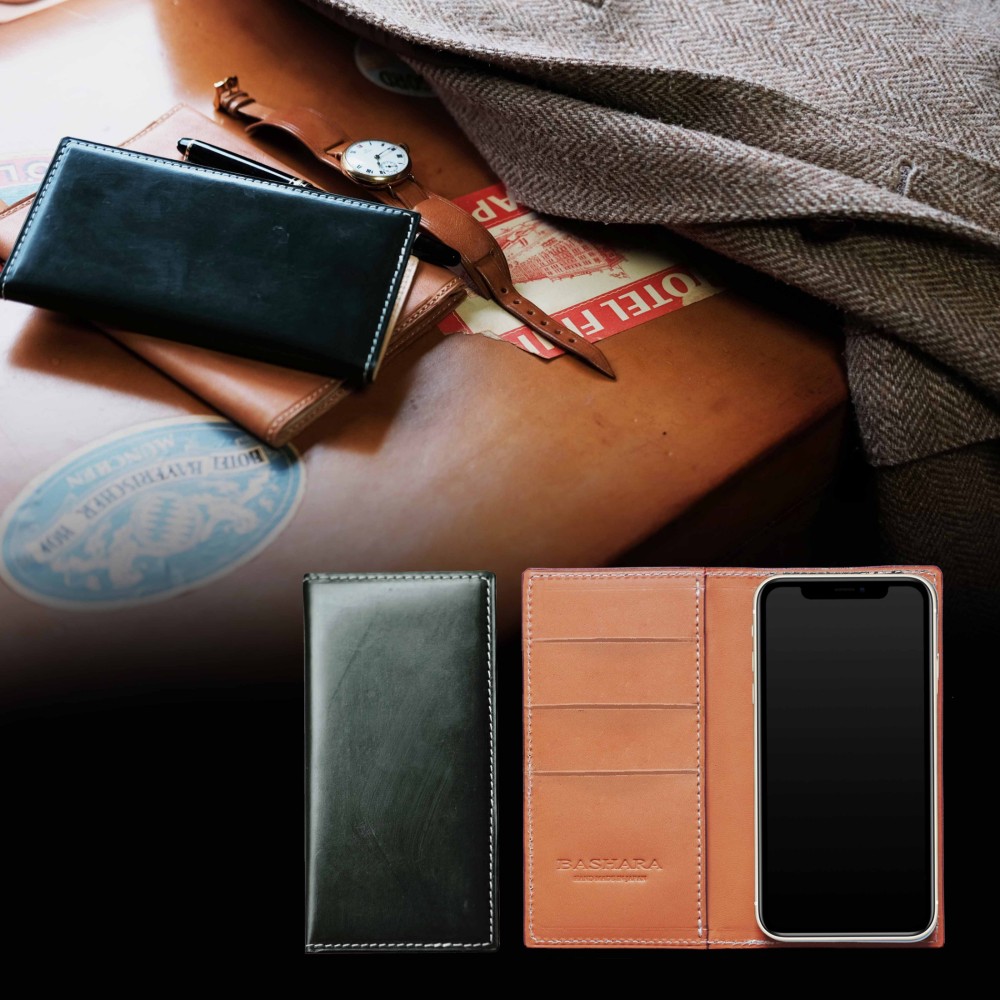 イングリッシュブライドル　スマートフォンケース　『ブリティッシュグリーン』　iPhone各モデル対応