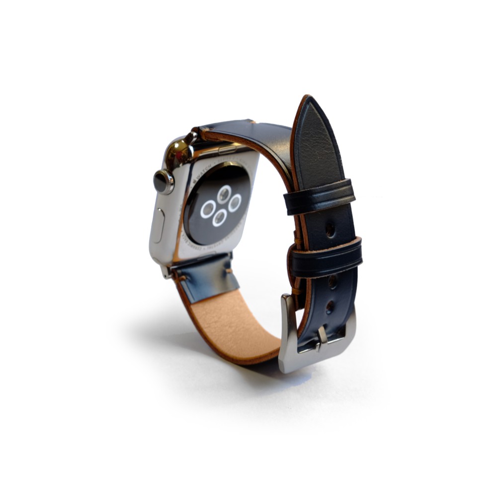 ブライドルレザー　アップルウォッチ専用レザーストラップ　【38㎜/40㎜】【42㎜/44㎜】　ネイビー