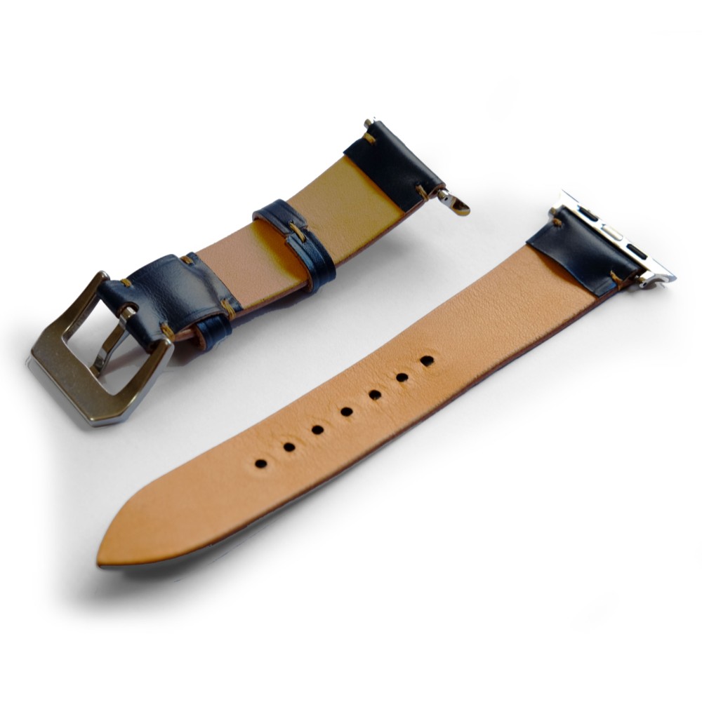 ブライドルレザー　アップルウォッチ専用レザーストラップ　【38㎜/40㎜】【42㎜/44㎜】　ネイビー