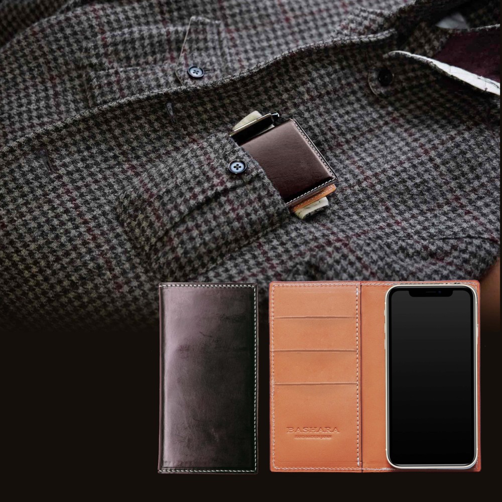 イングリッシュブライドル　スマートフォンケース　『ロイヤルブラウン』　iPhone各モデル対応